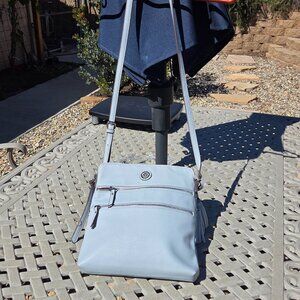 Anne Klein Traveler Crossbody Blue Purse